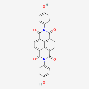 2,7-Bis(4-hydroxyphenyl)benzo[lmn][3,8]phenanthroline-1,3,6,8(2H,7H)-tetraone chemical structure (CAS 49546-05-6)