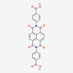 4,4'-(1,3,6,8-tetraoxo-1,3,6,8-tetrahydrobenzo[lmn][3,8]phenanthroline-2,7-diyl)dibenzoic acid chemical structure (CAS 49546-06-7)