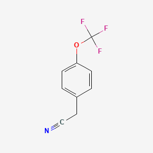 4-(TrifluoroMethoxy)phenylacetonitrile chemical structure (CAS 49561-96-8)