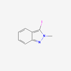 3-Iodo-2-methyl-2H-indazole chemical structure (CAS 49572-64-7)