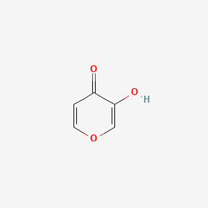 3-Hydroxy-4H-pyran-4-one chemical structure (CAS 496-63-9)