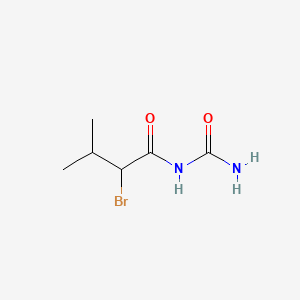 2-Bromo-N-carbamoyl-3-methylbutanamide chemical structure (CAS 496-67-3)