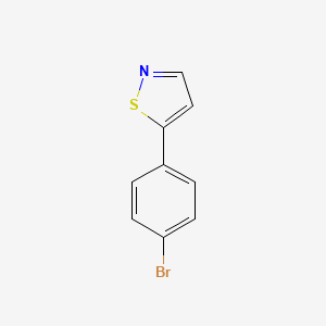 5-(4-Bromophenyl)isothiazole chemical structure (CAS 49602-97-3)