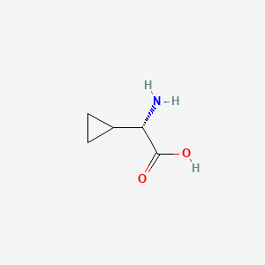 (S)-2-Amino-2-cyclopropylacetic acid chemical structure (CAS 49606-99-7)