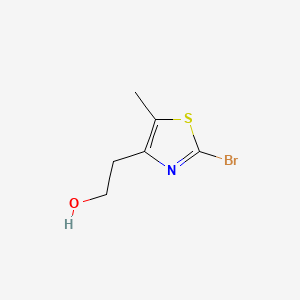 2-Bromo-4-(2-hydroxyethyl)-5-methylthiazole chemical structure (CAS 496062-16-9)