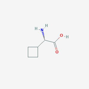 (S)-2-Amino-2-cyclobutylacetic acid chemical structure (CAS 49607-08-1)
