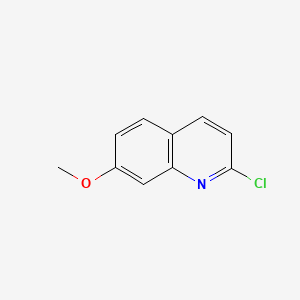 2-Chloro-7-methoxyquinoline chemical structure (CAS 49609-15-6)