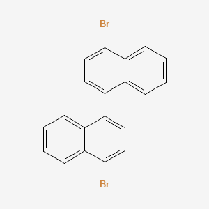 4,4'-Dibromo-1,1'-binaphthalene chemical structure (CAS 49610-35-7)