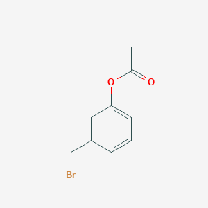 3-(Bromomethyl)phenyl acetate chemical structure (CAS 49617-80-3)