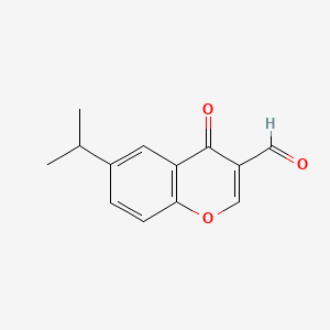 3-Formyl-6-isopropylchromone chemical structure (CAS 49619-58-1)