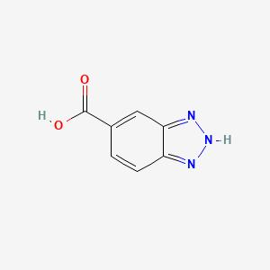2H-Benzo[d][1,2,3]triazole-5-carboxylic acid chemical structure (CAS 49636-03-5)