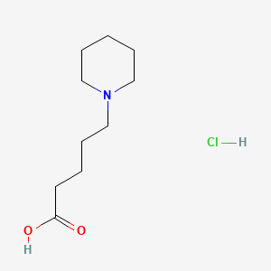 5-(Piperidin-1-yl)pentanoic acid hydrochloride chemical structure (CAS 49637-20-9)