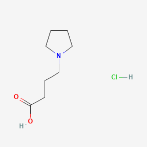 4-(Pyrrolidin-1-yl)butanoic acid hydrochloride chemical structure (CAS 49637-21-0)