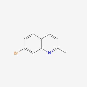7-Bromo-2-methylquinoline chemical structure (CAS 4965-34-8)
