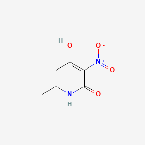 4-Hydroxy-6-methyl-3-nitropyridin-2(1H)-one chemical structure (CAS 4966-90-9)