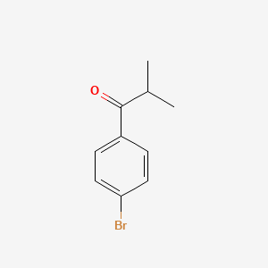 1-(4-Bromophenyl)-2-methylpropan-1-one chemical structure (CAS 49660-93-7)