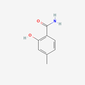 2-Hydroxy-4-methylbenzamide chemical structure (CAS 49667-22-3)