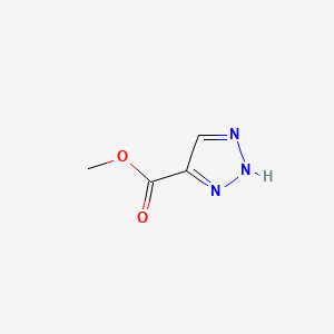 Methyl 1H-1,2,3-triazole-4-carboxylate chemical structure (CAS 4967-77-5)