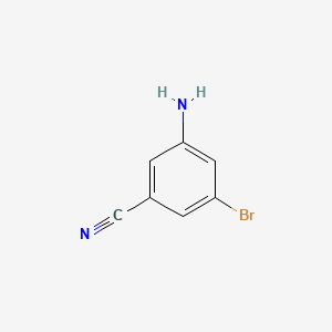 5-Amino-3-bromobenzonitrile chemical structure (CAS 49674-16-0)
