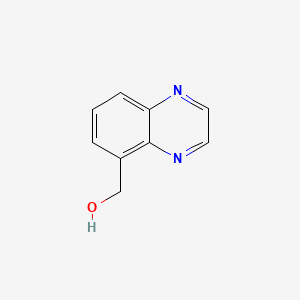 Quinoxalin-5-ylmethanol chemical structure (CAS 496765-32-3)