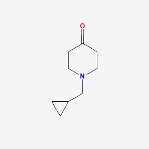 1-(Cyclopropylmethyl)piperidin-4-one chemical structure (CAS 49682-96-4)