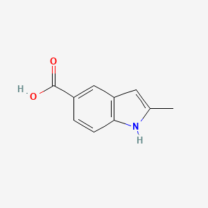 2-Methyl-1H-indole-5-carboxylic acid chemical structure (CAS 496946-80-6)