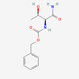 Benzyl ((2S,3R)-1-amino-3-hydroxy-1-oxobutan-2-yl)carbamate chemical structure (CAS 49705-98-8)