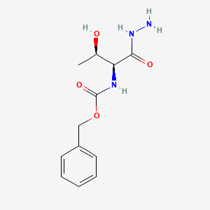 Benzyl ((2S,3R)-1-hydrazinyl-3-hydroxy-1-oxobutan-2-yl)carbamate chemical structure (CAS 49706-30-1)