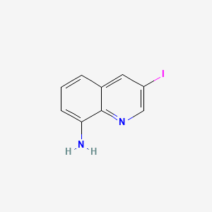 3-Iodoquinolin-8-amine chemical structure (CAS 497084-47-6)