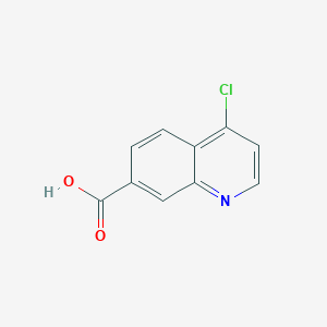 4-Chloroquinoline-7-carboxylic acid chemical structure (CAS 49713-58-8)