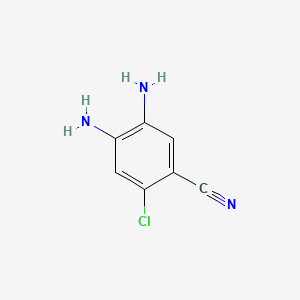 4,5-Diamino-2-chlorobenzonitrile chemical structure (CAS 497147-90-7)