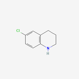 6-Chloro-1,2,3,4-tetrahydroquinoline chemical structure (CAS 49716-18-9)
