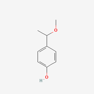 4-(1-Methoxyethyl)phenol chemical structure (CAS 49745-68-8)