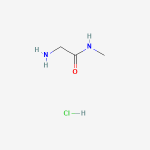 2-Amino-N-methylacetamide hydrochloride chemical structure (CAS 49755-94-4)