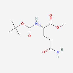 (S)-Methyl 5-amino-2-((tert-butoxycarbonyl)amino)-5-oxopentanoate chemical structure (CAS 4976-88-9)