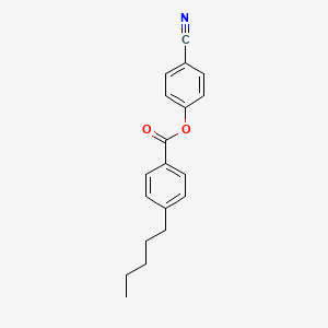4-Cyanophenyl 4-pentylbenzoate chemical structure (CAS 49763-64-6)