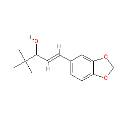 1-(Benzo[d][1,3]dioxol-5-yl)-4,4-dimethylpent-1-en-3-ol chemical structure (CAS 49763-96-4)
