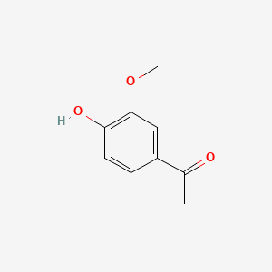 1-(4-Hydroxy-3-methoxyphenyl)ethanone chemical structure (CAS 498-02-2)