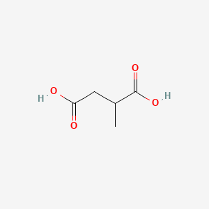 2-Methylsuccinic acid chemical structure (CAS 498-21-5)