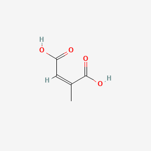 2-Methylmaleic acid chemical structure (CAS 498-23-7)