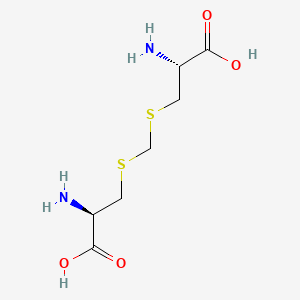 (2R,2'R)-3,3'-(Methylenebis(sulfanediyl))bis(2-aminopropanoic acid) chemical structure (CAS 498-59-9)