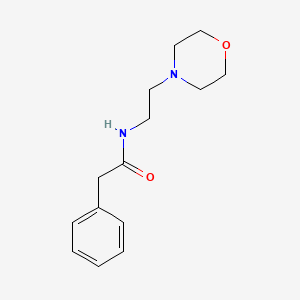 N-(2-Morpholinoethyl)-2-phenylacetamide chemical structure (CAS 49808-89-1)