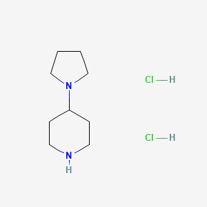 4-(Pyrrolidin-1-yl)piperidine dihydrochloride chemical structure (CAS 4983-39-5)