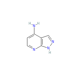 1H-Pyrazolo[3,4-b]pyridin-4-amine chemical structure (CAS 49834-62-0)