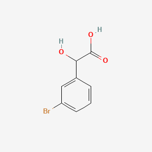 2-(3-Bromophenyl)-2-hydroxyacetic acid chemical structure (CAS 49839-81-8)