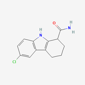 6-Chloro-2,3,4,9-tetrahydro-1H-carbazole-1-carboxamide chemical structure (CAS 49843-98-3)