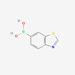 Benzo[d]thiazol-6-ylboronic acid chemical structure (CAS 499769-91-4)