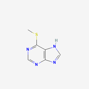 6-(Methylthio)purine chemical structure (CAS 50-66-8)