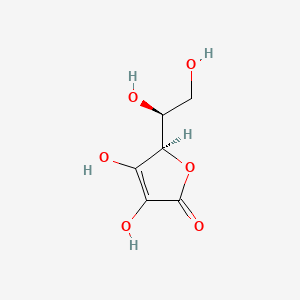 (R)-5-((S)-1,2-Dihydroxyethyl)-3,4-dihydroxyfuran-2(5H)-one chemical structure (CAS 50-81-7)