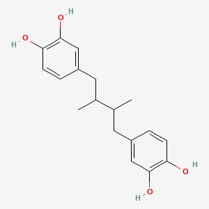 4,4'-(2,3-Dimethylbutane-1,4-diyl)bis(benzene-1,2-diol) chemical structure (CAS 500-38-9)